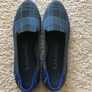 EUC Rothy’s Plaid Loafers Size 11